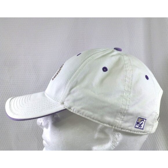 WCU Pride Of The Mountains White Baseball Hat Adjustable Strap Purple Embroidery - Picture 6 of 8